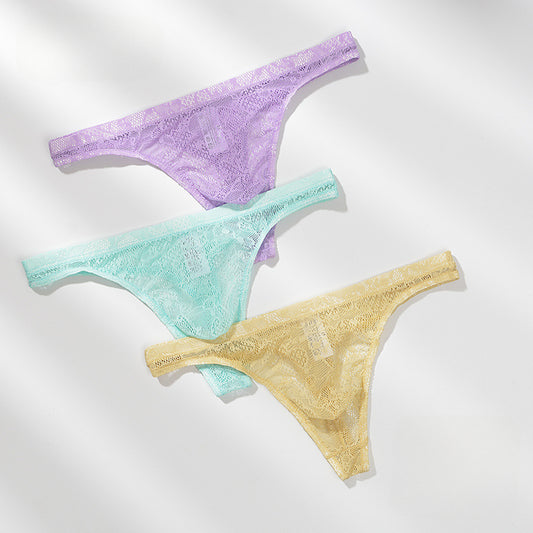 Men's Lace Transparent Ultra-thin Sexy Thong