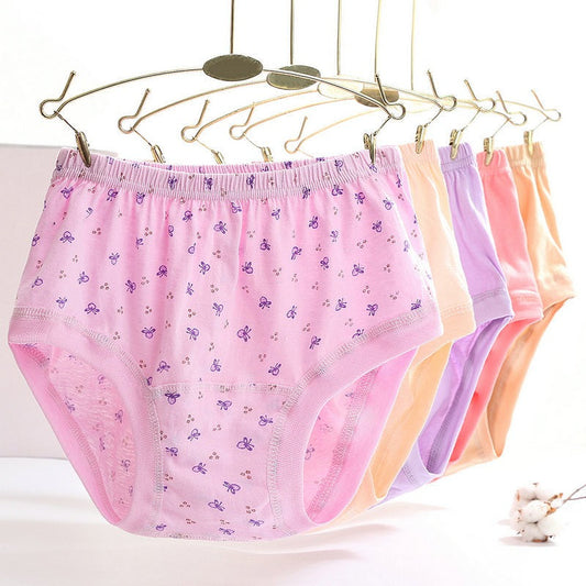 Women's Pure Cotton High Waist Printed Panties