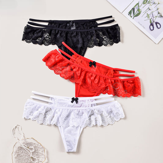 Sexy Lace Mesh Thong