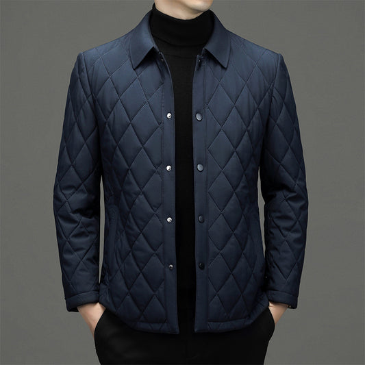 Winter cold-proof men's lapel warm cotton jacket
