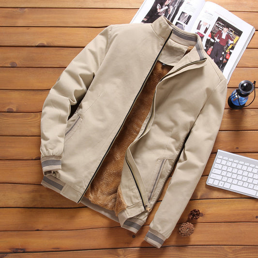 2023 Winter Men's Casual Loose Fleece Jacket