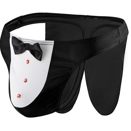 Men's Bow Sexy Low Rise Breathable Thong