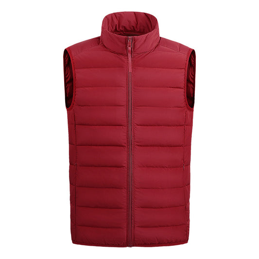 Men's Winter High Quality Warm 90% White Duck Down Vest