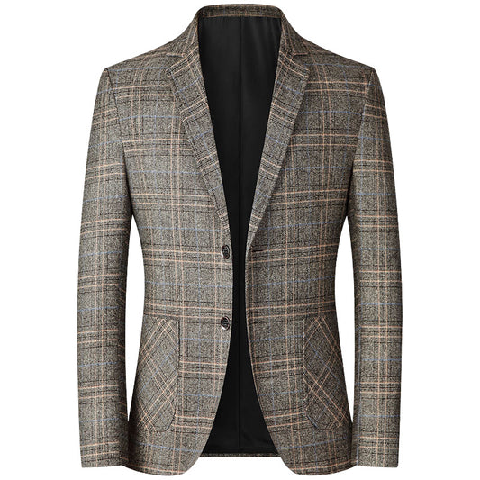 Thin men's casual no-iron suit