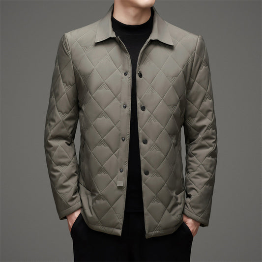 Thick warm lapel jacket