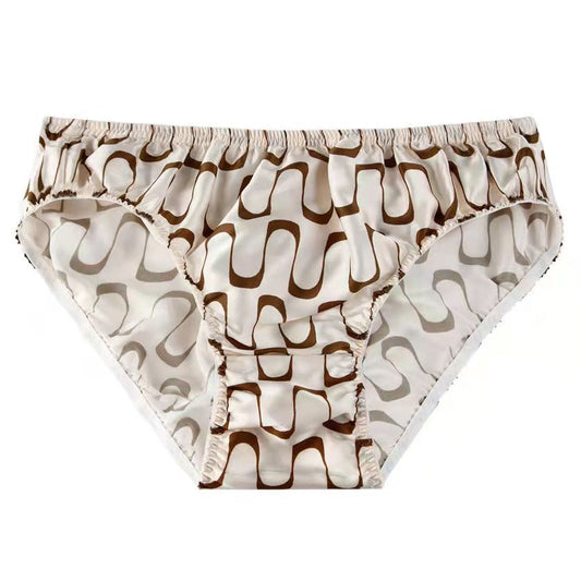 100% mulberry silk satin briefs
