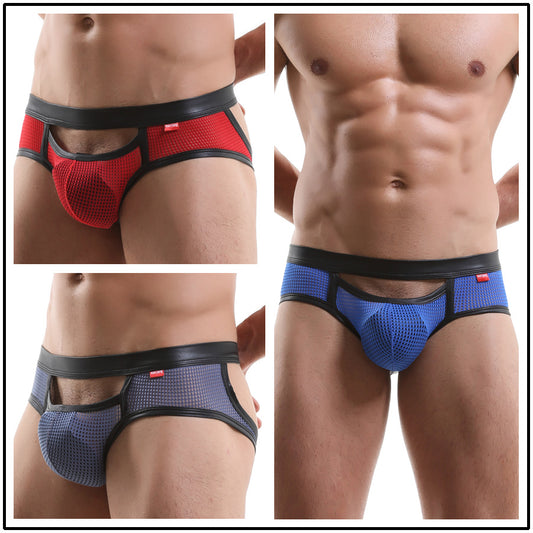 Men's Hollow Sexy U-convex Large Pouch Thong