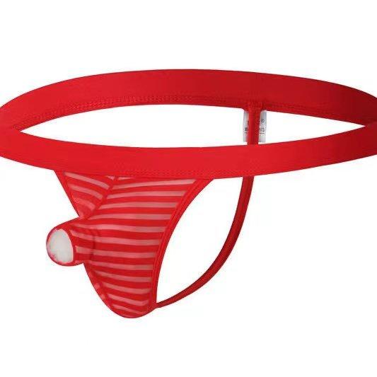 Sexy Striped Open Thong -