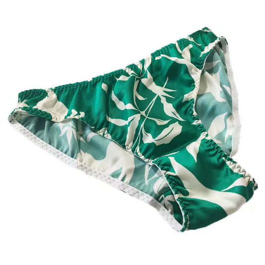 100% mulberry silk printed panty