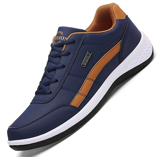 Leather Men Sneakers Casual Shoes