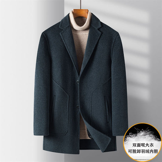 Men's Winter Double Sided Woolen Coat
