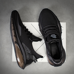 Men's New Fashionable Sports and Leisure Breathable Fly Knit Shock-absorbing Sports Shoes
