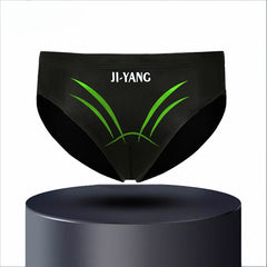 New Men's Quick Dry Fashion Anti-Exposure Printed Triangle Swimwear