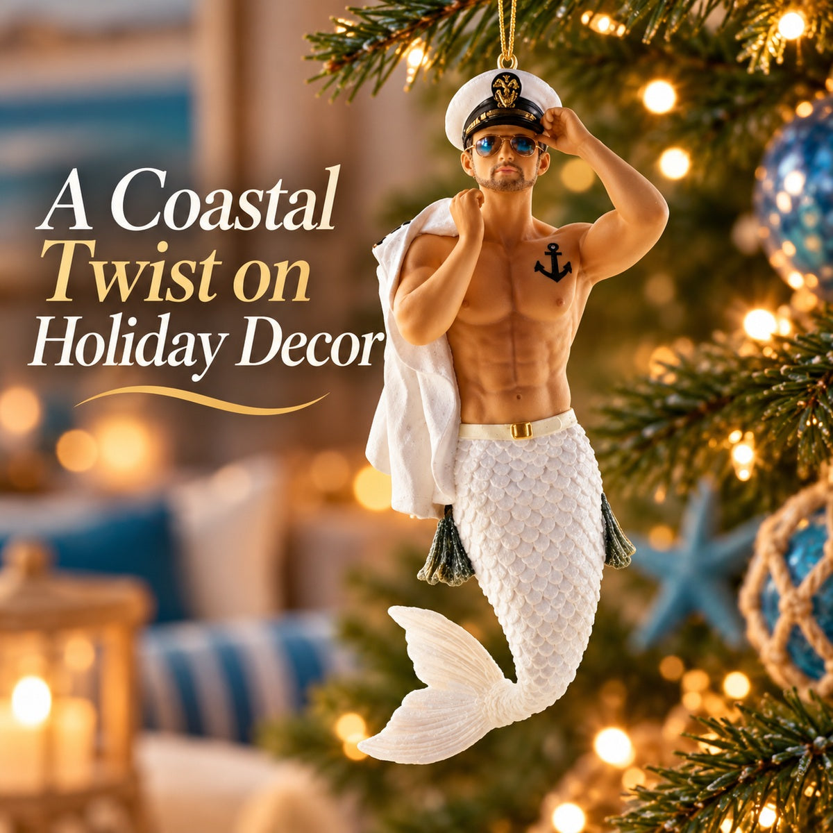 Mermaid Decorative Hanging Ornament for Holidays