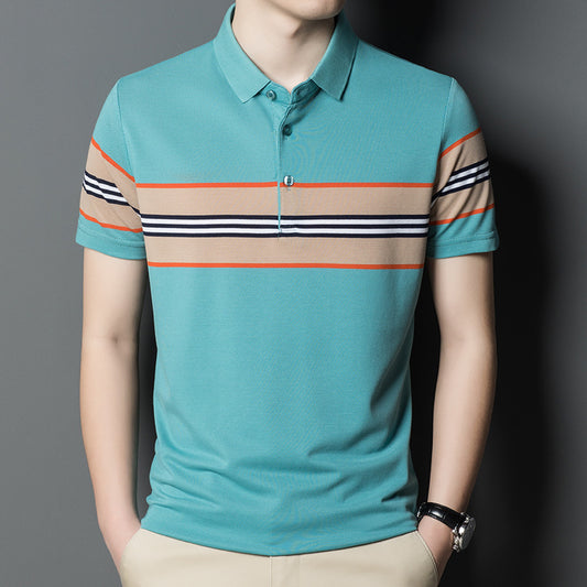 100% Cotton Casual Lapel Polo Shirt
