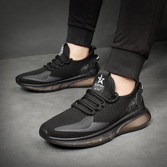 Men's New Fashionable Sports and Leisure Breathable Fly Knit Shock-absorbing Sports Shoes