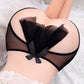 Mesh Strap Hollow Bow Underwear