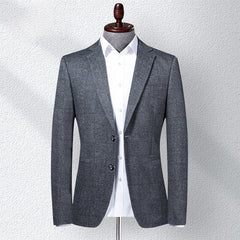 Men's Knitted Stretch Slim Fit Casual Blazer
