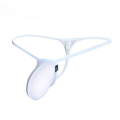 Men's Low Waist Sexy Thin Ice Silk Thong