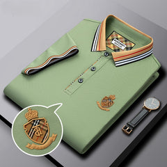Men's Silk Lapel Polo Shirt
