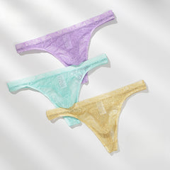 Men's Lace Transparent Ultra-thin Sexy Thong