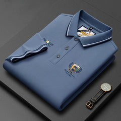 2023 Men's Summer Business Casual Embroidered Polo Shirt