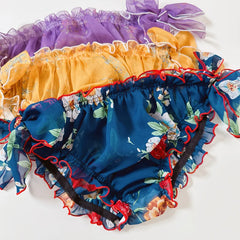 Soft Ruffled Mesh Breathable Briefs