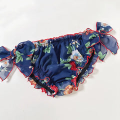 Soft Ruffled Mesh Breathable Briefs
