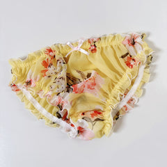 Sexy Chiffon Mesh Ruffle Comfortable Breathable Briefs