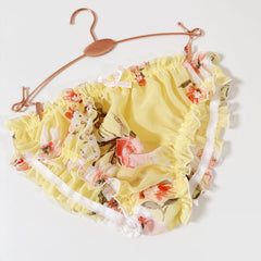Sexy Chiffon Mesh Ruffle Comfortable Breathable Briefs