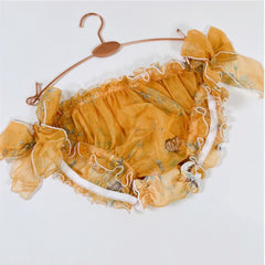 Soft Ruffled Mesh Breathable Briefs