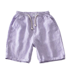 Men's Summer Thin Loose Straight Casual Linen Sports Shorts