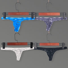 Men's Ultra-thin Mesh Transparent Breathable Sexy Striped Thongs