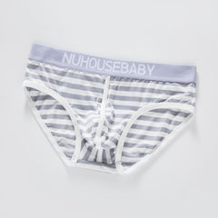 Men's Cotton Sexy Low Rise Breathable Briefs