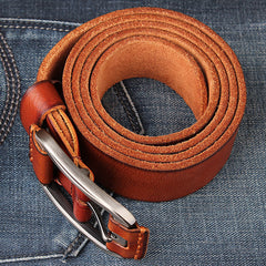 Men's Cowhide Casual Pin Buckle Belt