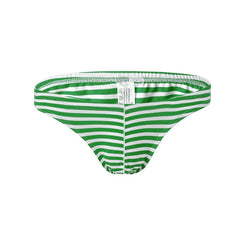 Men's Polyester Fashionable Low-waist Sexy Striped Comfortable Briefs