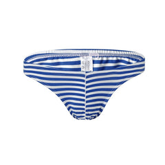 Men's Polyester Fashionable Low-waist Sexy Striped Comfortable Briefs