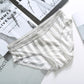 New Milk Silk Striped Sexy Low Waist Briefs