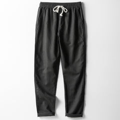 Men's Loose Straight Linen Casual Trousers