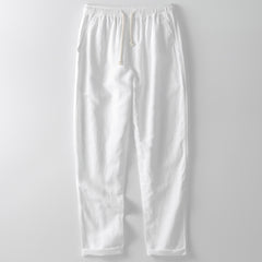 Men's Loose Straight Linen Casual Trousers