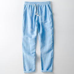 Men's Loose Straight Linen Casual Trousers