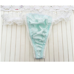 Low Rise Sexy Lace Satin Thong