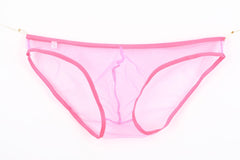 Men's Sheer Mesh Pouch Low Rise Briefs