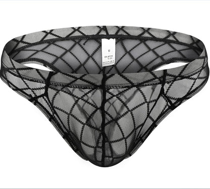 Diamond mesh transparent sexy panties