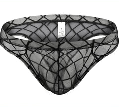 Diamond mesh transparent sexy panties