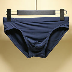 Men's Ice Silk Nylon Breathable Fashionable Low Waist Briefs