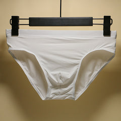 Men's Ice Silk Nylon Breathable Fashionable Low Waist Briefs