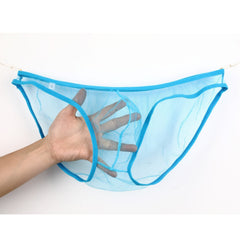 Men's Sheer Mesh Pouch Low Rise Briefs