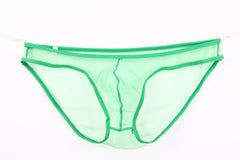 Men's Sheer Mesh Pouch Low Rise Briefs