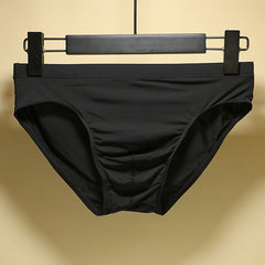 Men's Ice Silk Nylon Breathable Fashionable Low Waist Briefs